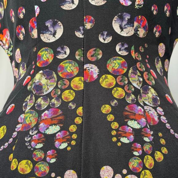 Cynthia Rowley Hourglass A-Line Cocktail Dress Size 2 / 4 Knee Length Whimsical - Picture 4 of 10